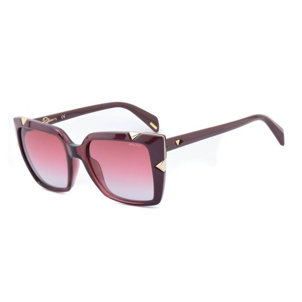 Police PL923J Burgundy unglae Women Red Sunglasses